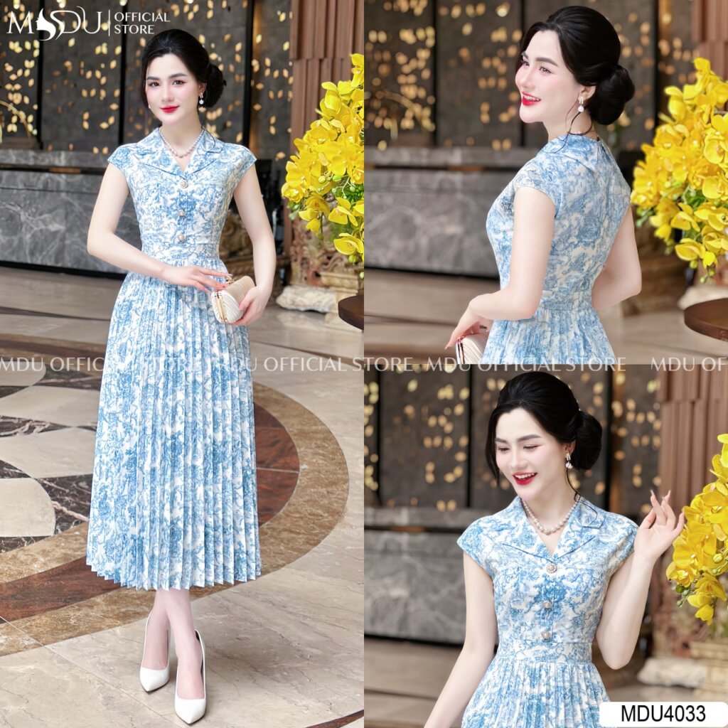 Top 10+ Mẫu Đầm Hoa Nhí Dáng Dài Thanh Lịch Và Đầy Duyên Dáng Đến Từ MDU Fashion 9 Đầm Hoa Nhí Kiểu Dài Chất Lụa Hàn - Sự Lựa Chọn Cho Mọi Dáng Người