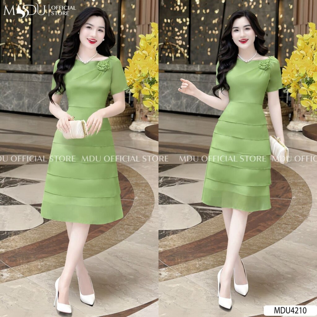 TOP 10+ Mẫu Đầm Tiểu Thư Dáng Dài Đẳng Cấp Từ MDU Fashion: Tinh Hoa Thời Trang Dành Riêng Cho Quý Cô 4 Đầm Dáng Dài Chữ A - Vẻ Đẹp Kinh Điển Không Bao Giờ Lỗi Mốt