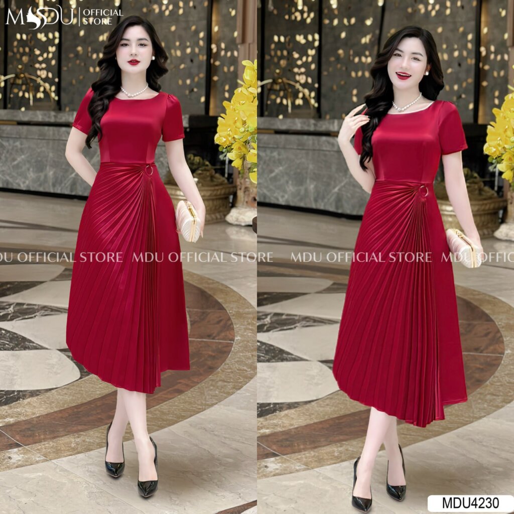 TOP 10+ Mẫu Đầm Tiểu Thư Dáng Dài Đẳng Cấp Từ MDU Fashion: Tinh Hoa Thời Trang Dành Riêng Cho Quý Cô 6 Đầm Dáng Dài Lụa Satin - Sự Quyến Rũ Từ Chất Liệu
