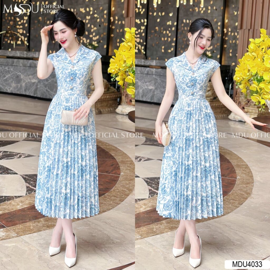 Top 10+ Mẫu Đầm Lụa Dáng Dài Thanh Lịch Từ Mdu Fashion Cho Quý Cô Công Sở 8 Đầm Lụa dáng dài cổ chữ V cuốn hút