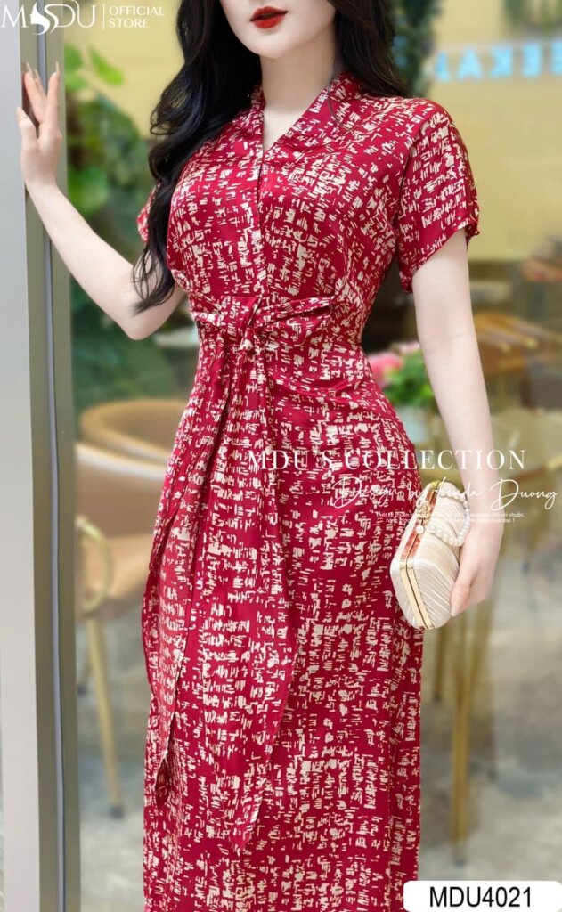 Top 10+ Mẫu Đầm Lụa Dáng Dài Thanh Lịch Từ Mdu Fashion Cho Quý Cô Công Sở 9 Đầm Lụa dáng dài thắt eo tinh tế