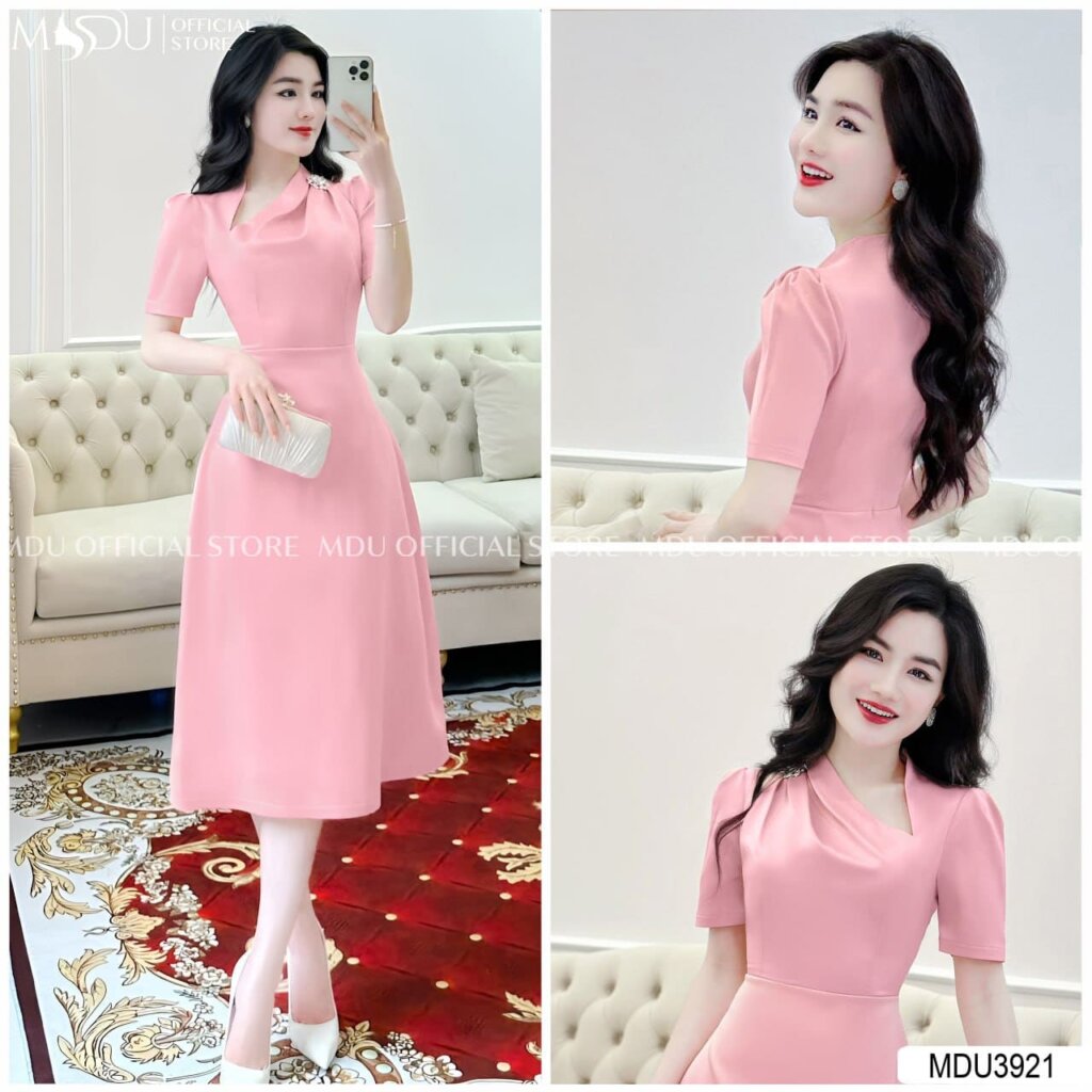 Top 10+ Mẫu Đầm Lụa Dáng Dài Thanh Lịch Từ Mdu Fashion Cho Quý Cô Công Sở 11 Đầm Lụa dáng dài tay lỡ nhẹ nhàng