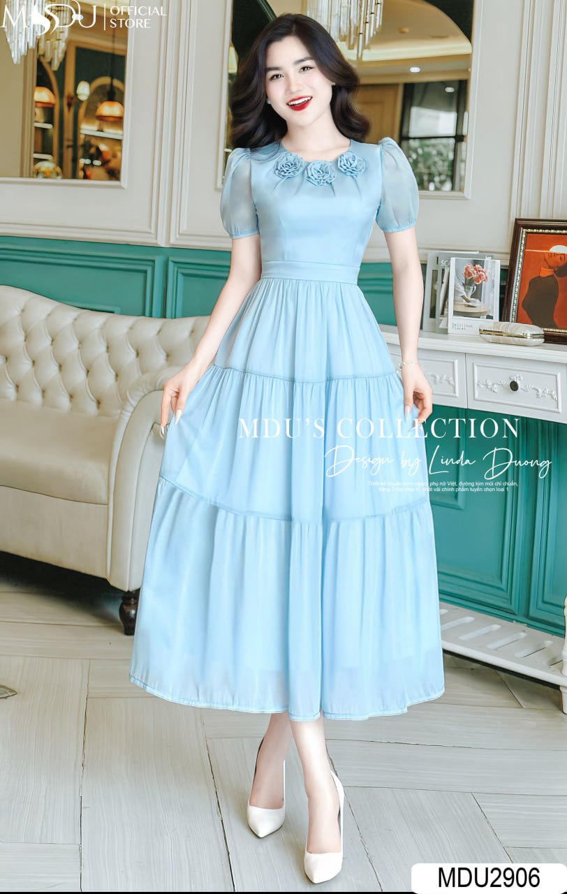 Top 10+ Tuyệt Phẩm Đầm Midi Dáng Dài Tinh Tế Từ MDU Fashion Dành Cho Phái Đẹp Hiện Đại 14 Đầm midi dáng dài cho người cao