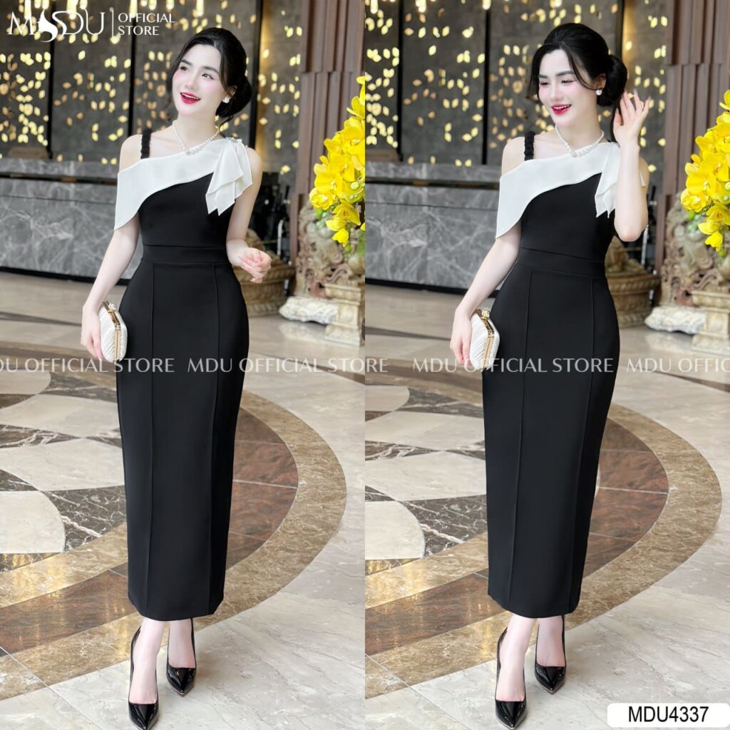 Top 10+ Mẫu Váy Body Đen Từ Mdu Fashion – Sang Trọng, Tinh Tế & Dễ Phối Đồ 9 Đầm body đen xẻ tà
