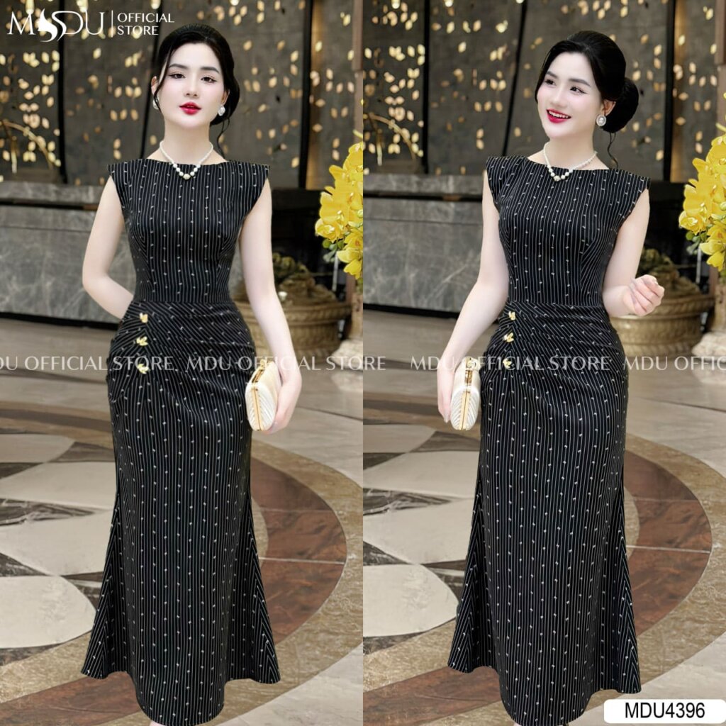Top 10+ Mẫu Váy Body Đen Từ Mdu Fashion – Sang Trọng, Tinh Tế & Dễ Phối Đồ 10 Váy body đen đính nút