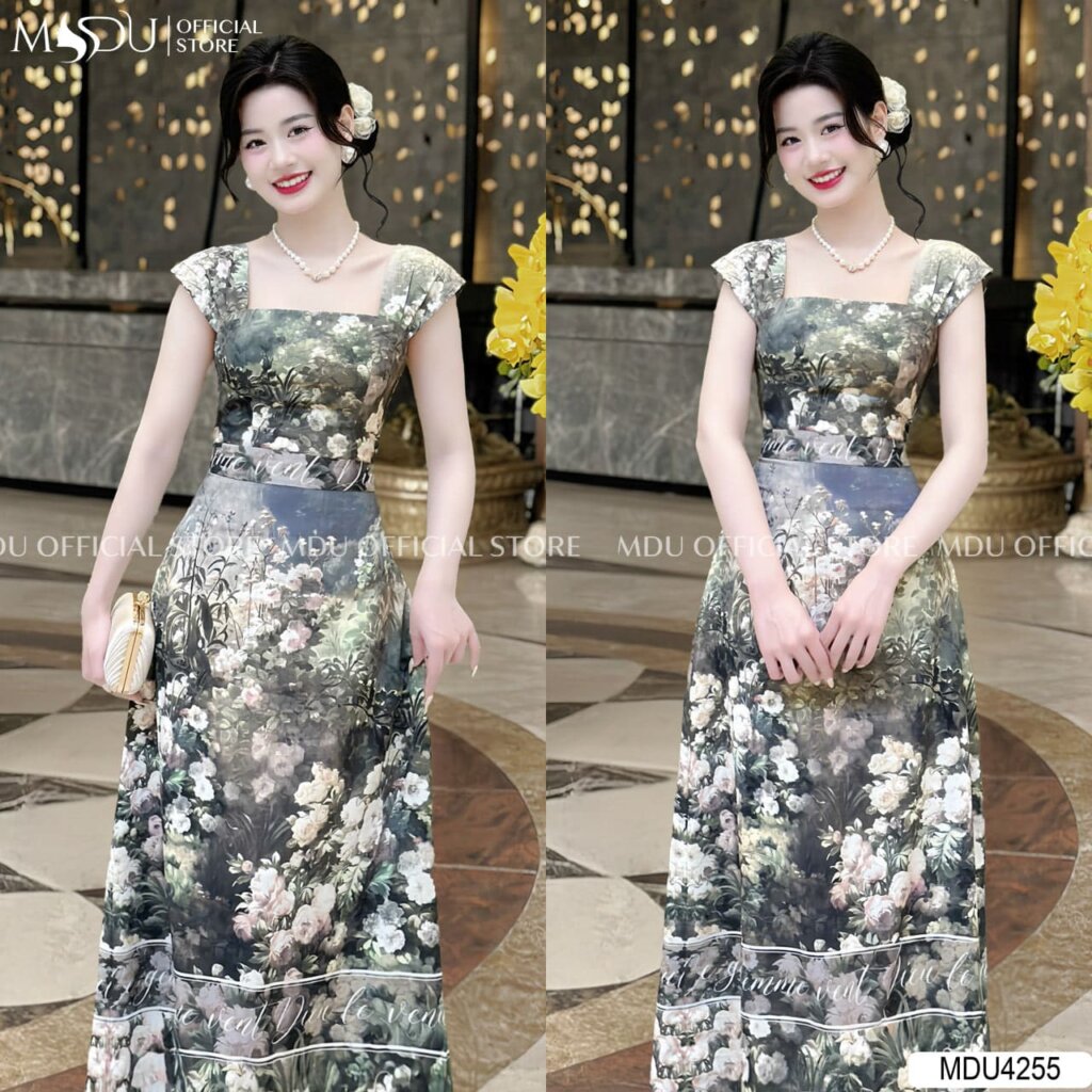 Top 10+ Mẫu Đầm Body Nhún Eo Cao Cấp – Bí Quyết Tôn Dáng Hoàn Hảo Cho Phái Đẹp 9 Váy body nhún eo họa tiết hoa