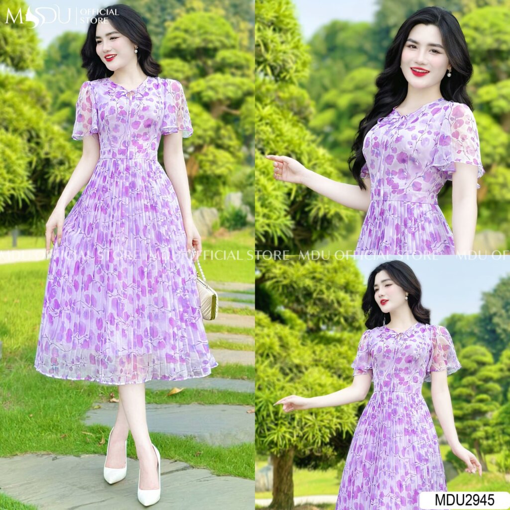 Top 10+ Mẫu Công Chúa Váy Tím Thanh Lịch và Sang Trọng từ MDU Fashion 6 Váy công chúa tím nhạt với họa tiết thêu tay