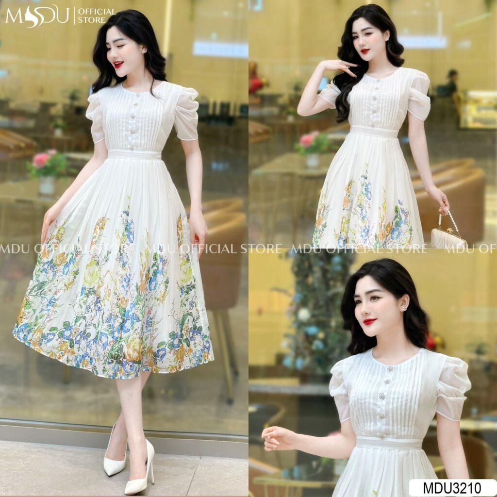 Bật Mí 7 Mẫu Đầm Thiết Kế Dáng Dài Thanh Lịch Và Tinh Tế 8 Đầm Thiết Kế Dáng Dài Tay Phồng