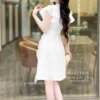 Váy Thiết Kế MDU3314 – Màu Trắng Tinh Khôi Cùng Chi Tiết Sóng Lượn Làm Bằng Vải Tơ Óng Chính Phẩm Cao Cấp 11 vay thiet ke mdu3314 3 Mdu Fashion