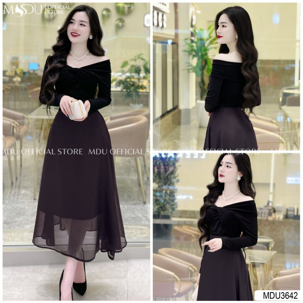 Top 10+ Mẫu Đầm Body Thun Đẹp Nhất Từ Mdu Fashion – Sang Trọng & Quyến Rũ 6 Đầm thun body cổ V
