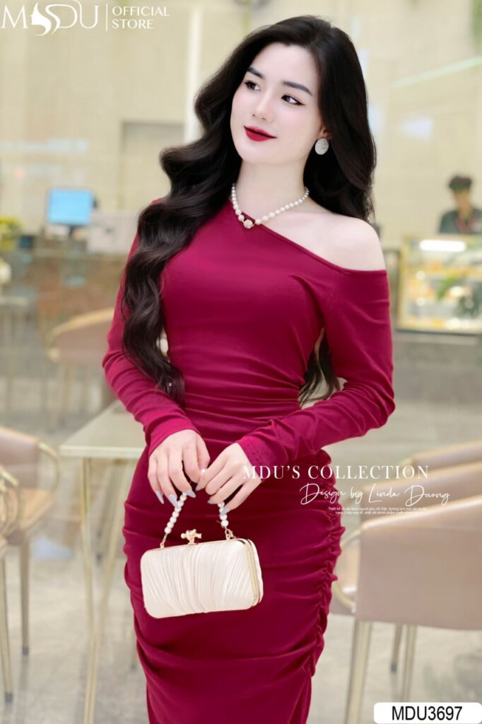 Top 10+ Mẫu Váy Body Đẹp Nhất từ MDU Fashion: Sang Trọng và Quyến Rũ 11 Váy Body Lệch Vai Quyến Rũ