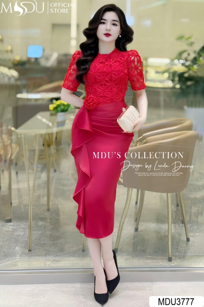 Top 10+ Mẫu Váy Body Đẹp Nhất từ MDU Fashion: Sang Trọng và Quyến Rũ 4 Váy Body Dài Phối Lụa Cao Cấp