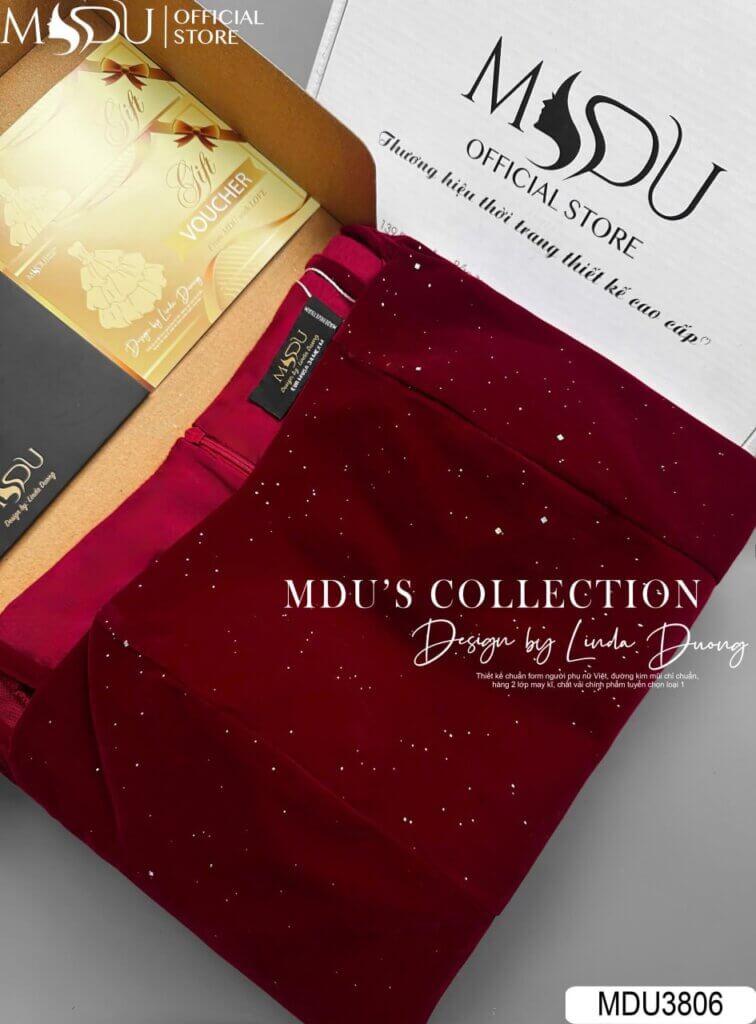 Cập Nhật Top 10+ Mẫu Đầm Nhung Dự Tiệc Sang Trọng Hot Nhất Năm 15 vay thiet ke mdu3806 Mdu Fashion