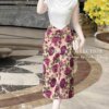trắng phối họa tiết