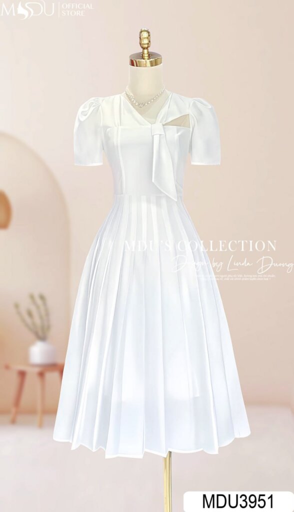 10+ Mẫu Váy Trắng Công Sở Thanh Lịch, Tôn Vẻ Đẹp Tinh Khôi 18 Cách phối phụ kiện với váy trắng công sở