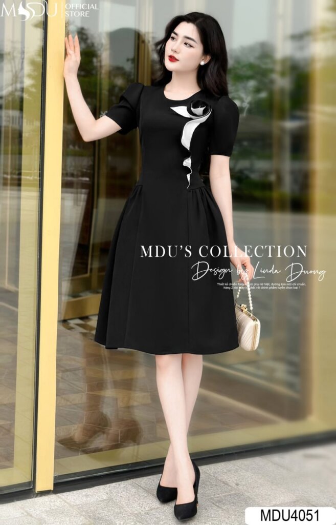 Top 10+ Mẫu Váy Công Sở Đẹp Thanh Lịch và Sang Trọng từ Mdu Fashion 4 Váy Công Sở Chữ A Thanh Lịch