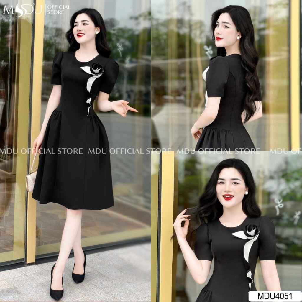 Top 10+ Mẫu Đầm Body Thun Đẹp Nhất Từ Mdu Fashion – Sang Trọng & Quyến Rũ 4 Váy body thun cổ tròn
