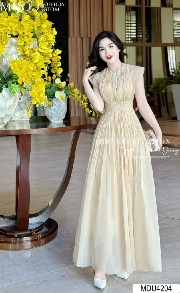 TOP 10+ Mẫu Đầm Tiểu Thư Dáng Dài Đẳng Cấp Từ MDU Fashion: Tinh Hoa Thời Trang Dành Riêng Cho Quý Cô 8 Đầm Tiểu Thư Xòe - Sự Kết Hợp Của Sự Nữ Tính và Quyến Rũ