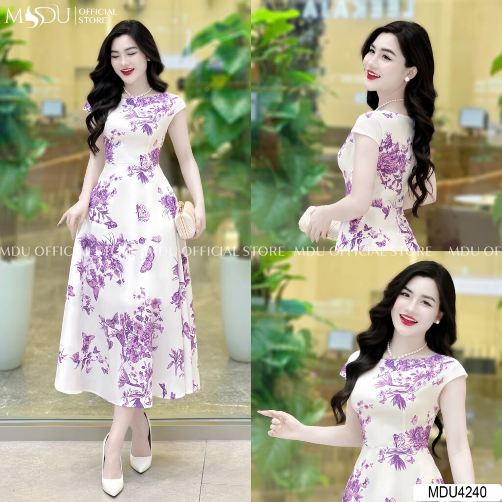 Top 10+ Mẫu Váy Lụa Công Sở Thanh Lịch, Sang Trọng Từ MDU Fashion 3 Váy Lụa Công Sở Dáng Suông