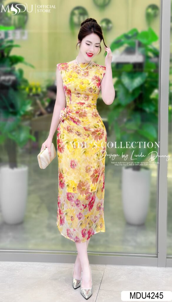 Top 10+ Mẫu Đầm Body Bigsize Sang Trọng Từ MDUfashion – Tự Tin Toả Sáng Với Vóc Dáng Của Bạn 9 Đầm body bigsize họa tiết hoa nổi bật