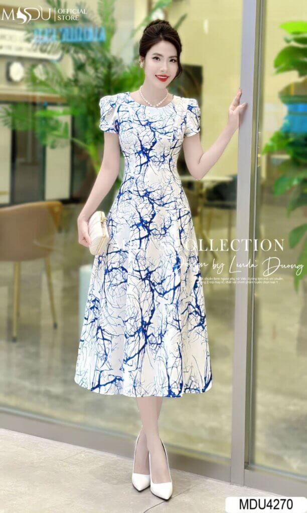 Váy Thiết Kế MDU4270 Kín Đáo Thanh Lịch