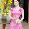 Váy Thiết Kế MDU4331 - Màu Hồng Thanh Lịch Nhẹ Nhàng 13 vay thiet ke mdu4331 4 Mdu Fashion