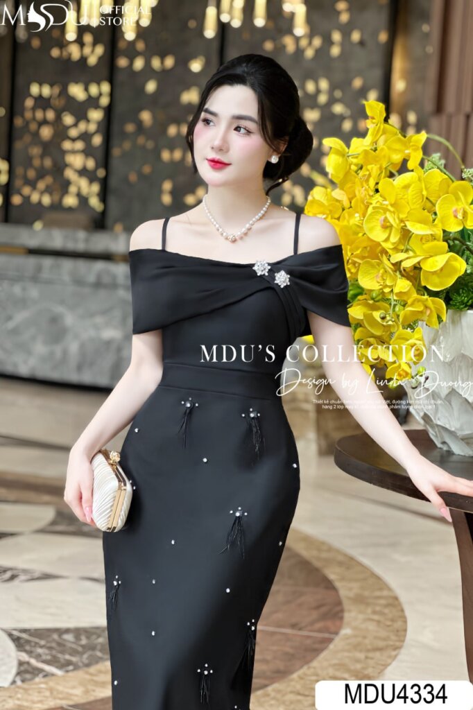Top 10+ Mẫu Váy Công Chúa Lấp Lánh Đẹp Nhất từ MDU Fashion – Tỏa Sáng Mọi Sự Kiện 5 Váy công chúa lấp lánh cổ trễ vai