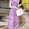 Váy Thiết Kế MDU4355 – Dáng Dài Màu Tím Thanh Lịch Đính Hoa Ở Cổ Cách Điệu 10 vay thiet ke mdu4355 3 1 Mdu Fashion