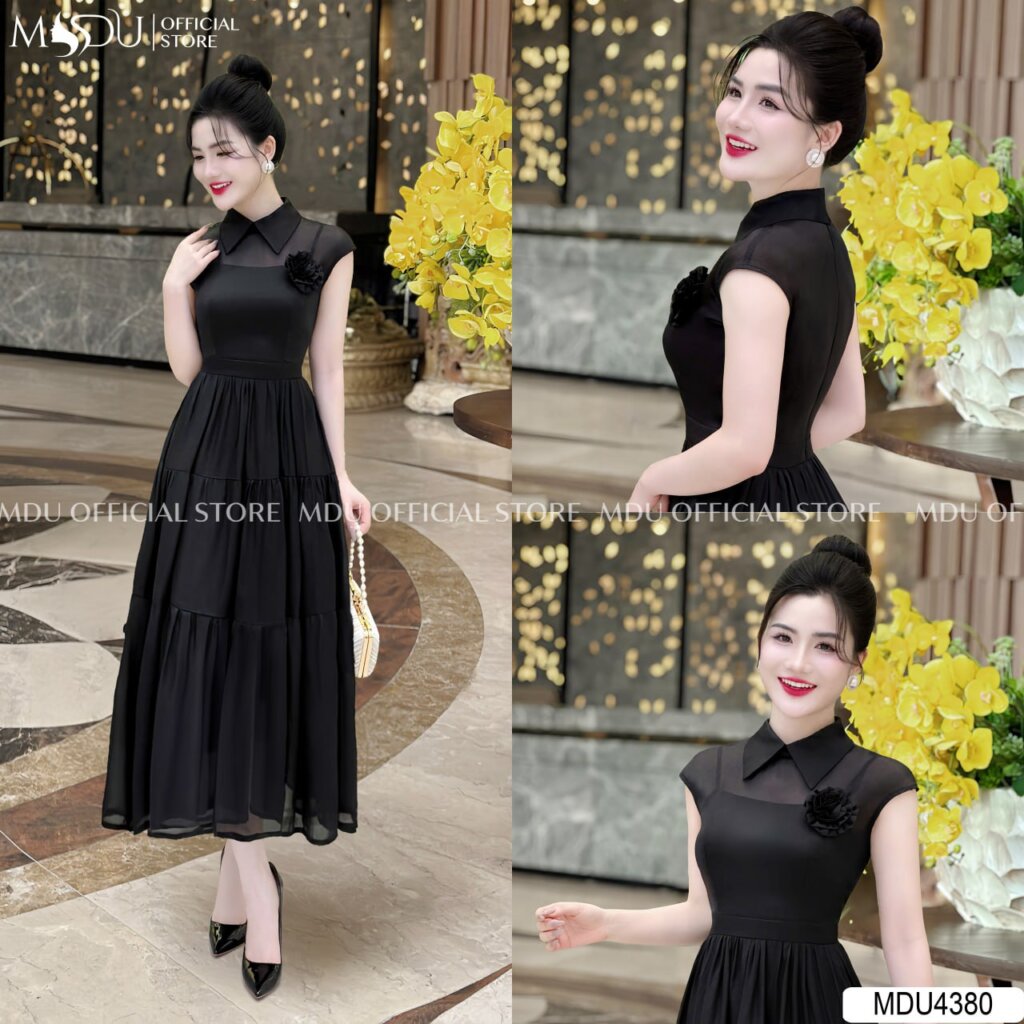 Top 10+ Mẫu Đầm Sát Nách Dáng Dài Thanh Lịch Và Sang Trọng Cho Phái Đẹp 2 Đầm sát nách dáng dài MDU Fashion - Sự kết hợp giữa thanh lịch và phong cách