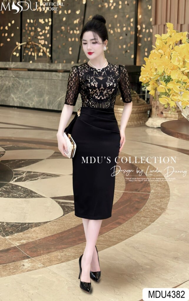 Top 10+ Mẫu Váy Body Thu Đông Giữ Ấm Và Tôn Dáng Từ MDU Fashion 3 Váy Body Thu Đông Cổ Lọ Màu Đen