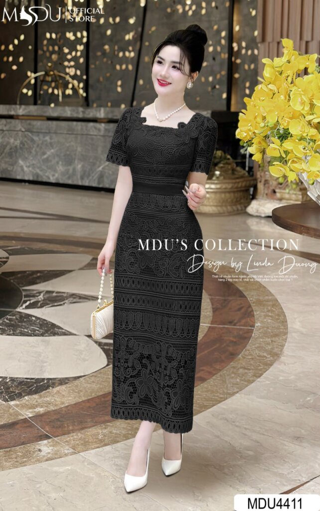 Top 10+ Mẫu Váy Công Sở Đẹp Thanh Lịch và Sang Trọng từ Mdu Fashion 3 Váy Công Sở Kiểu Dáng Ôm Sát