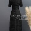 Váy Thiết Kế MDU4411 – Màu Đen Chất Ren Cổ Vuông Cách Điệu 14 vay thiet ke mdu4411 4 1 Mdu Fashion