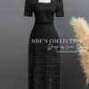 Váy Thiết Kế MDU4411 – Màu Đen Chất Ren Cổ Vuông Cách Điệu 15 vay thiet ke mdu4411 5 Mdu Fashion