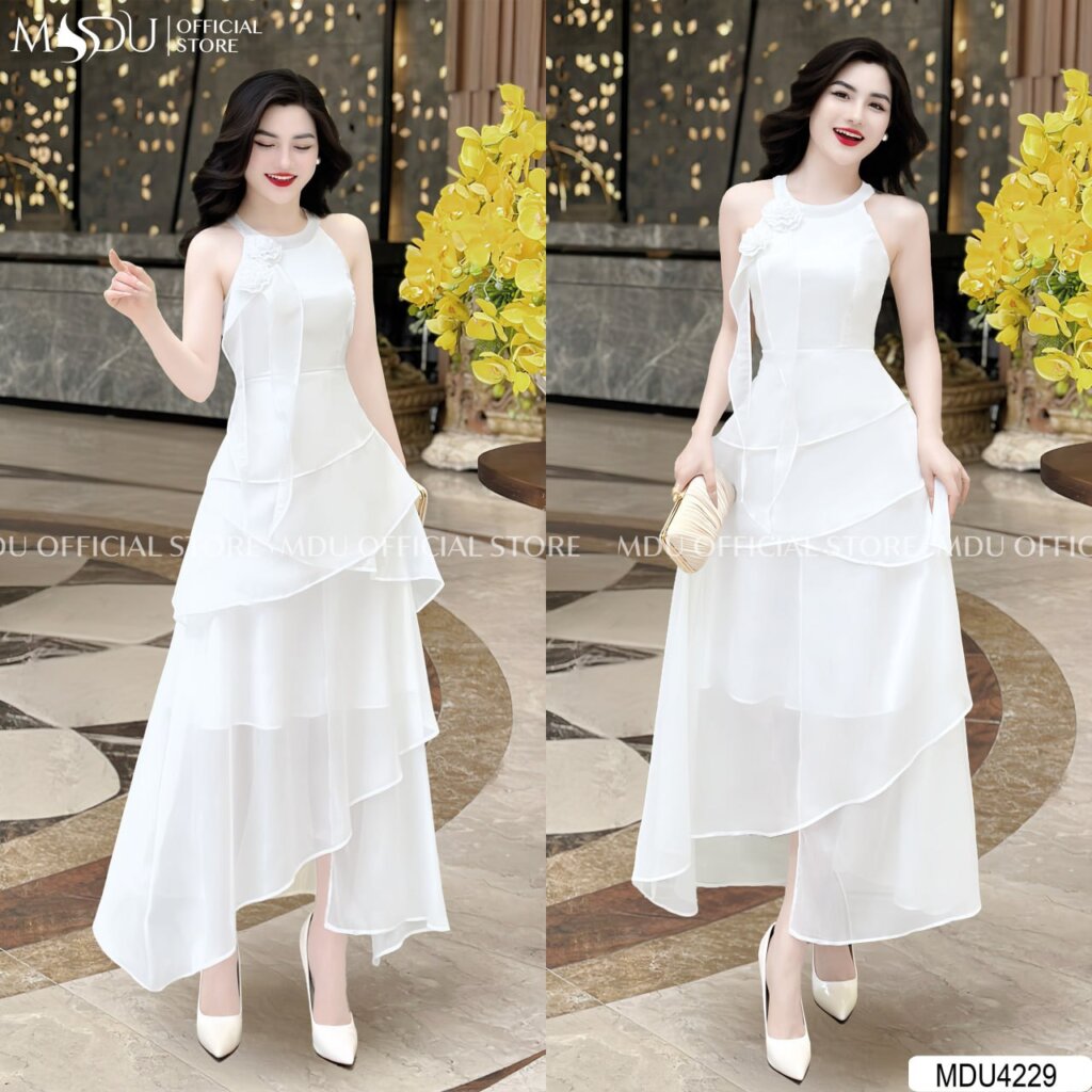 Top 10+ Mẫu Thiết Kế Váy Đi Biển Đẹp Sang Chảnh Tôn Dáng Từ MDU Fashion 7 Mẫu váy thiết kế váy đi biển cổ yếm khoét lưng