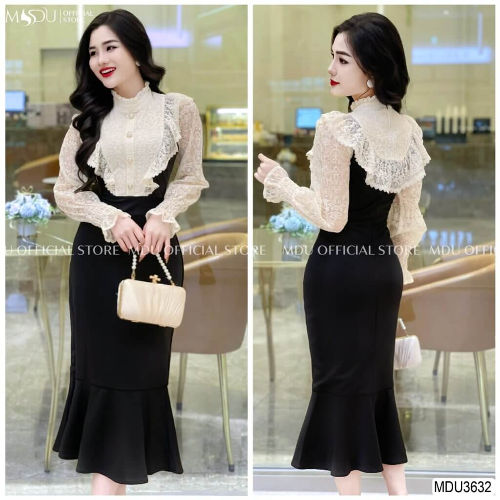 Top 10+ Mẫu Váy Body Đen Từ Mdu Fashion – Sang Trọng, Tinh Tế & Dễ Phối Đồ 7 Đầm body đen cổ lọ