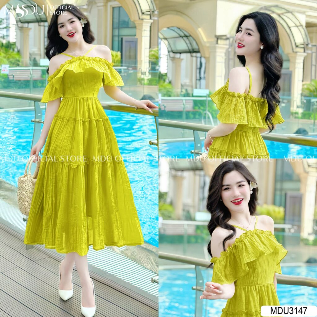 Top 10+ Mẫu Đầm Body Cổ Yếm Cao Cấp Từ Thương Hiệu Mdu Fashion 12 Đầm cổ yếm cúp ngực