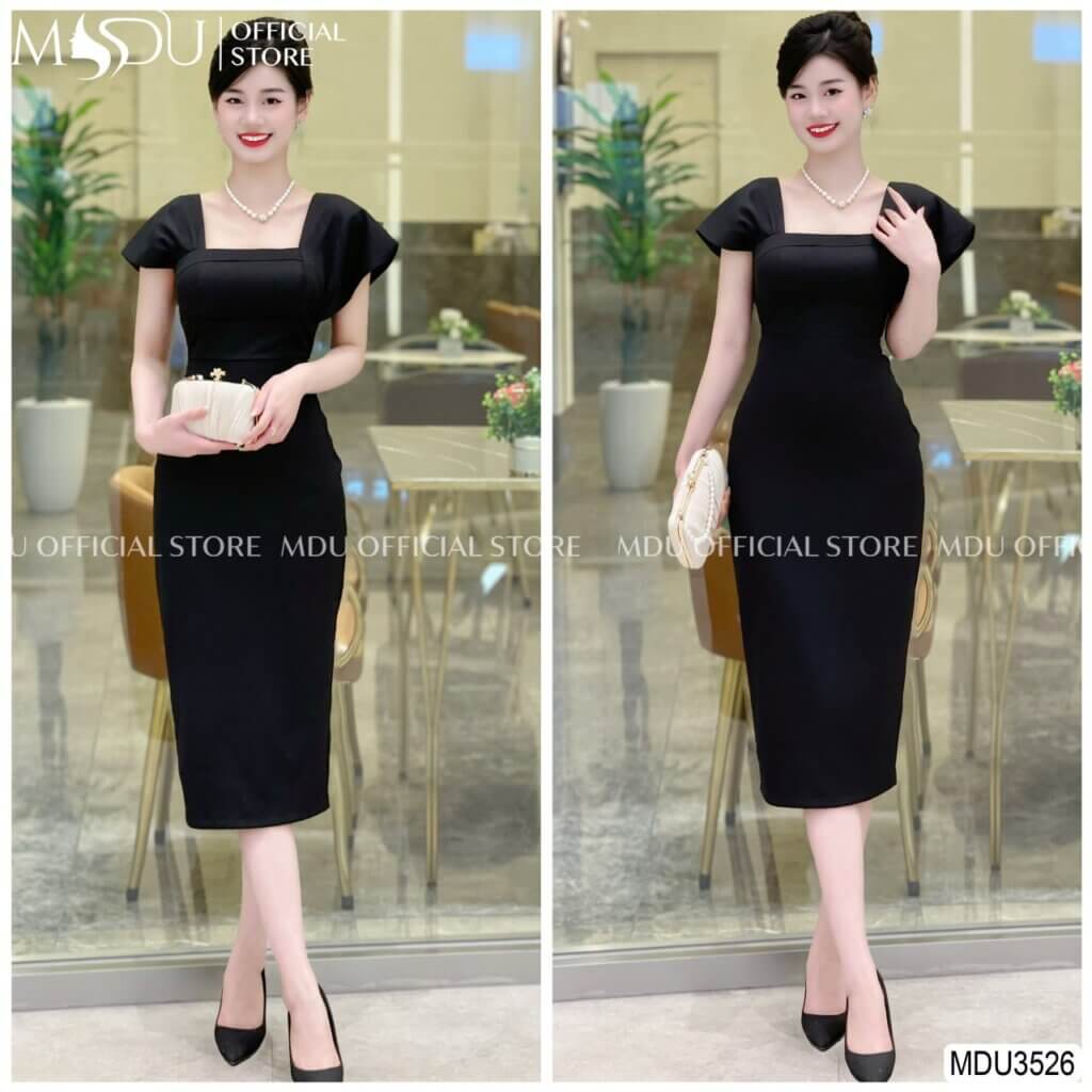 Top 10+ Mẫu Đầm Body Dáng Dài Phong Cách Cổ Điển Sang Trọng Từ MDU Fashion 9 Đầm Body Thiết Kế Cao Cấp Ôm Sát Cổ Vuông