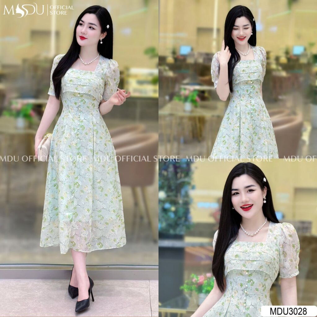 Những Mẫu Váy Công Chúa Màu Xanh Nổi Bật Từ MDU 5 Váy công chúa màu xanh thiết kế cổ