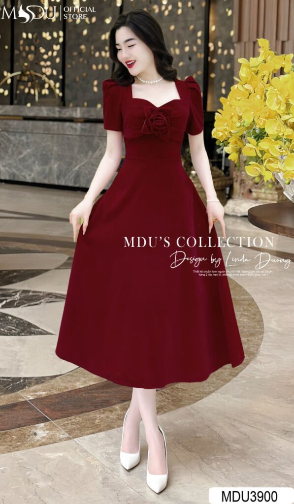 Top 10+ Mẫu Đầm Nhung Dáng Dài Sang Trọng Từ MDU Fashion 6 Đầm Nhưng Dáng Dài Tay Phồng