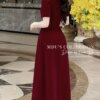 Váy Thiết Kế MDU3900 – Màu Đỏ Quyến Rũ Cổ Vuông Thanh Lịch Cùng Đường May Tỉ Mỉ 11 vay thiet ke mdu3900 3 Mdu Fashion