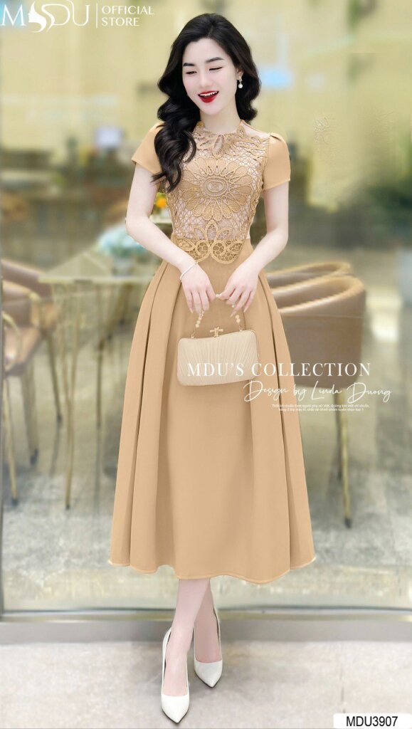 Top 10+ Mẫu Váy Body Màu Nâu Đẹp Nhất Từ MDU Fashion - Tôn Dáng, Thanh Lịch Và Đẳng Cấp 9 Váy body màu nâu phối ren