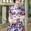 Váy Thiết Kế MDU4213 – Dáng Xòe Màu Sắc Bắt Mắt Kết Hợp Họa Tiết Hoa Hài Hòa 10 vay thiet ke mdu4213 1 Mdu Fashion
