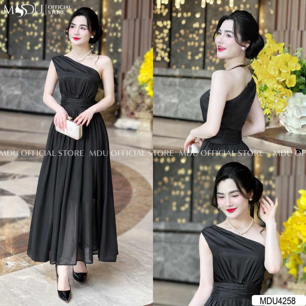 Top 10+ Mẫu Đầm Dự Tiệc Trung Niên Sang Trọng Giúp Quý Cô Tỏa Sáng 12 Đầm Dự Tiệc Trung Niên Sang Trọng Lệch Vai Quyến Rũ