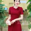 Váy Thiết Kế MDU4271 – Màu Đỏ Sang Chảnh Dáng Xòe Nhẹ Kết Hợp Đính Hoa Tinh Tế Ở Gần Cổ Váy 10 vay thiet ke mdu4271 3 Mdu Fashion