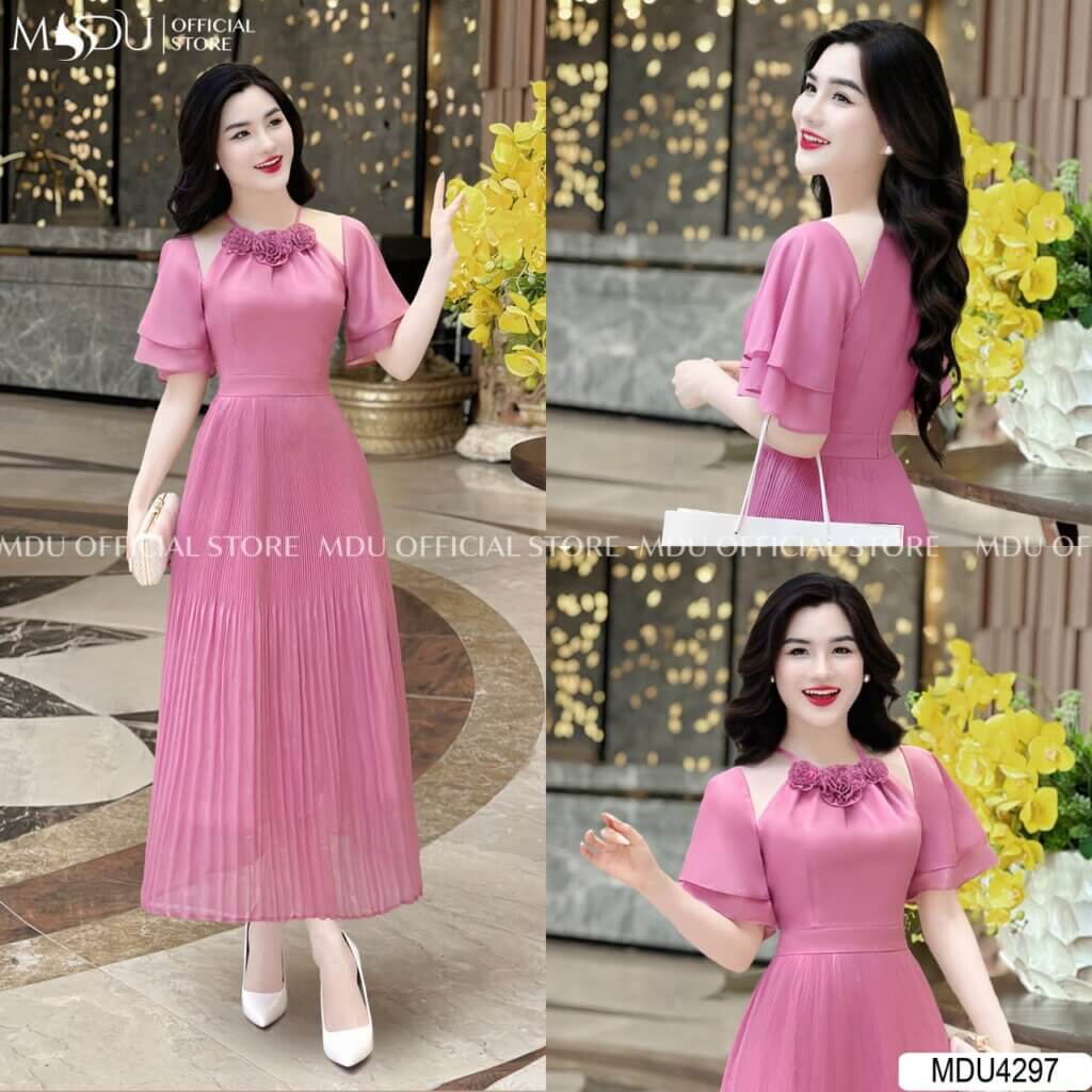 Top 10+ Mẫu Đầm Body Cổ Yếm Cao Cấp Từ Thương Hiệu Mdu Fashion 10 Đầm body cổ yếm màu nude thanh lịch