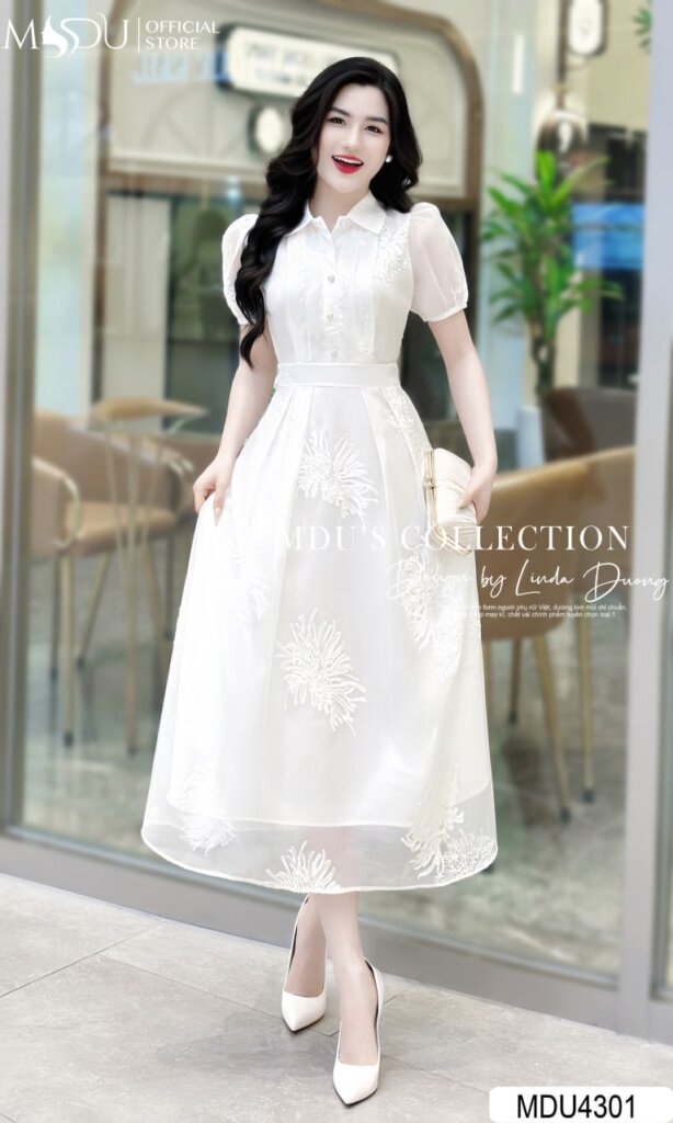 Top 10+ Mẫu Váy Công Chúa Người Lớn Màu Trắng Đẹp Nhất – Thanh Lịch và Sang Trọng 4 Váy Công Chúa Màu Trắng Với Tay Phồng Cổ Điển