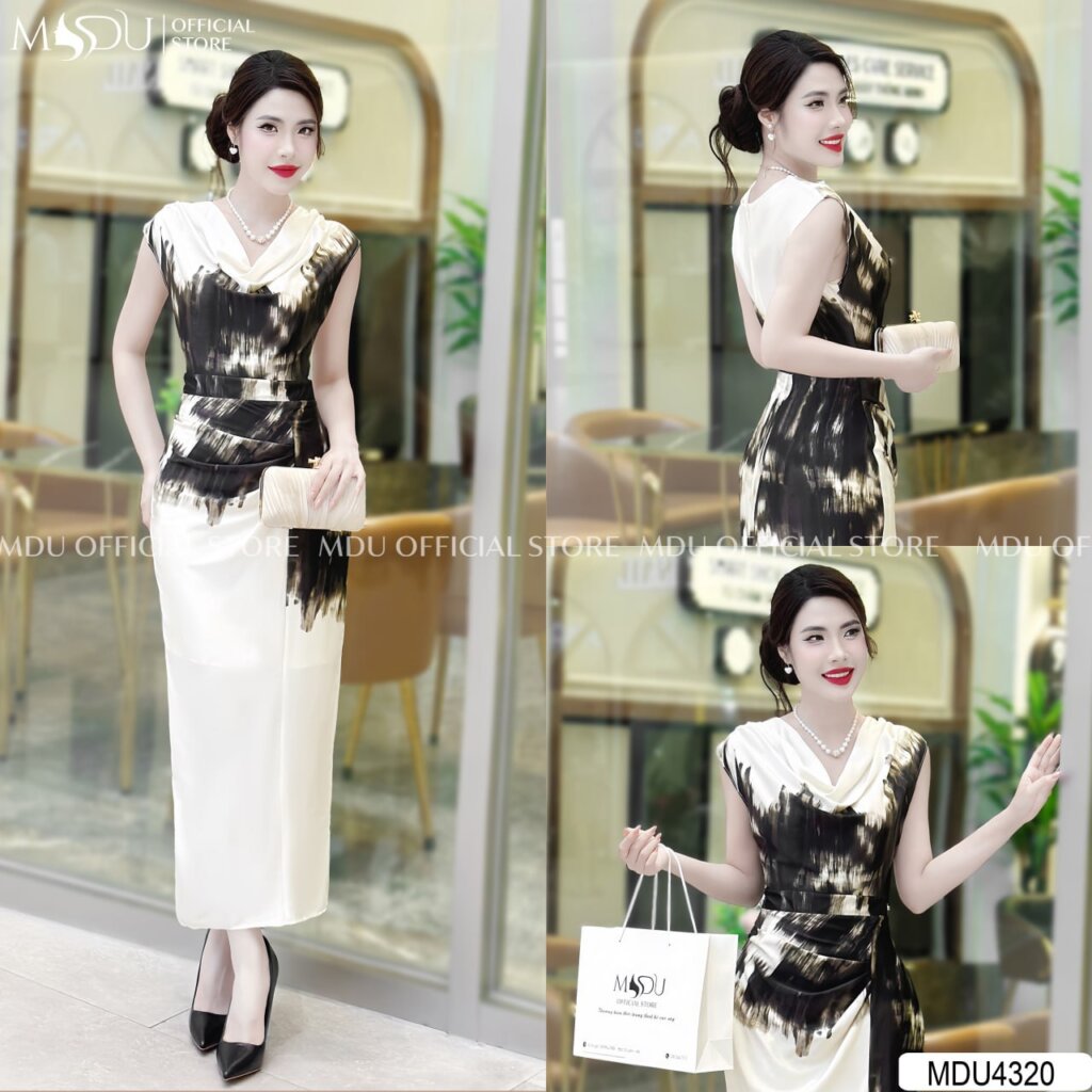 Top 10+ Mẫu Váy Big Size Dự Tiệc MDUfashion Giúp Bạn Tự Tin Tỏa Sáng 3 Váy Big Size Dự Tiệc Cổ Chữ V MDU Fashion