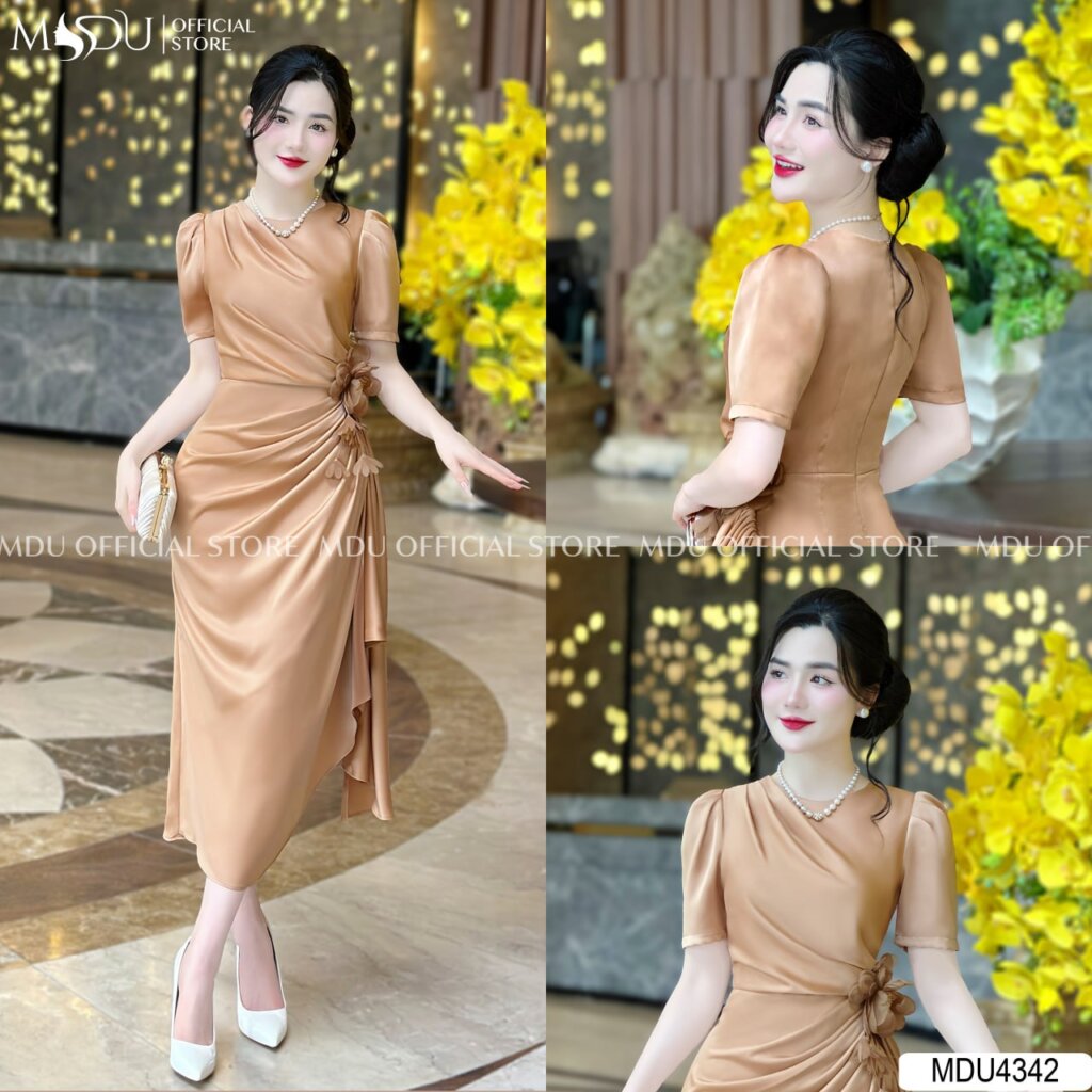 Gợi Ý 5 Mẫu Váy Dự Tiệc Cho Mẹ Cô Dâu Đẹp Cực Sang 5 Đầm Dự Tiệc Ôm Body Xếp Ly Eo