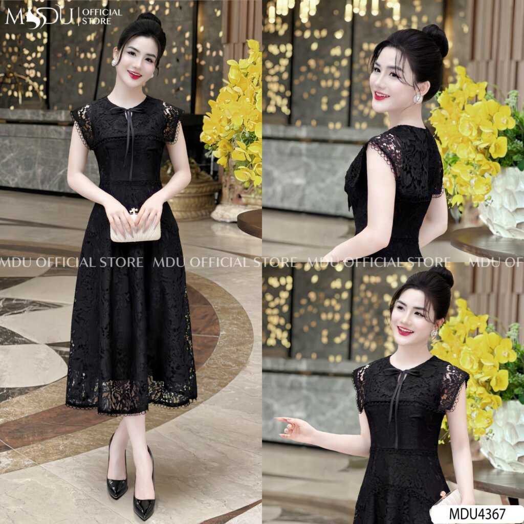 Top 10+ Mẫu Thiết Kế Váy Đi Biển Đẹp Sang Chảnh Tôn Dáng Từ MDU Fashion 5 Mẫu thiết kế váy đi biển ren mỏng họa tiết hoa