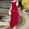 Váy Thiết Kế MDU4378 – Màu Đỏ Sang Chảnh Ôm Body Lệch Vai Quyến Rũ 9 vay thiet ke mdu4378 2 1 Mdu Fashion
